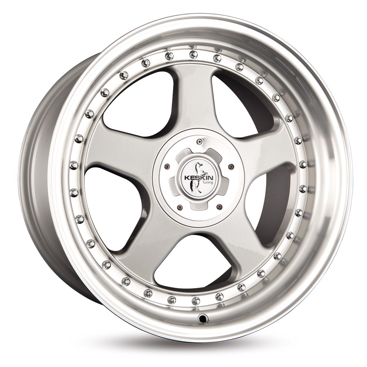 Diski R18 5x112 J8.5 ET35 Keskin Tuning KT1 Silver Lip Polish