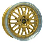 Diski R18 5×112 J8 ET45 Keskin Tuning KT22 Gold Lip Polish