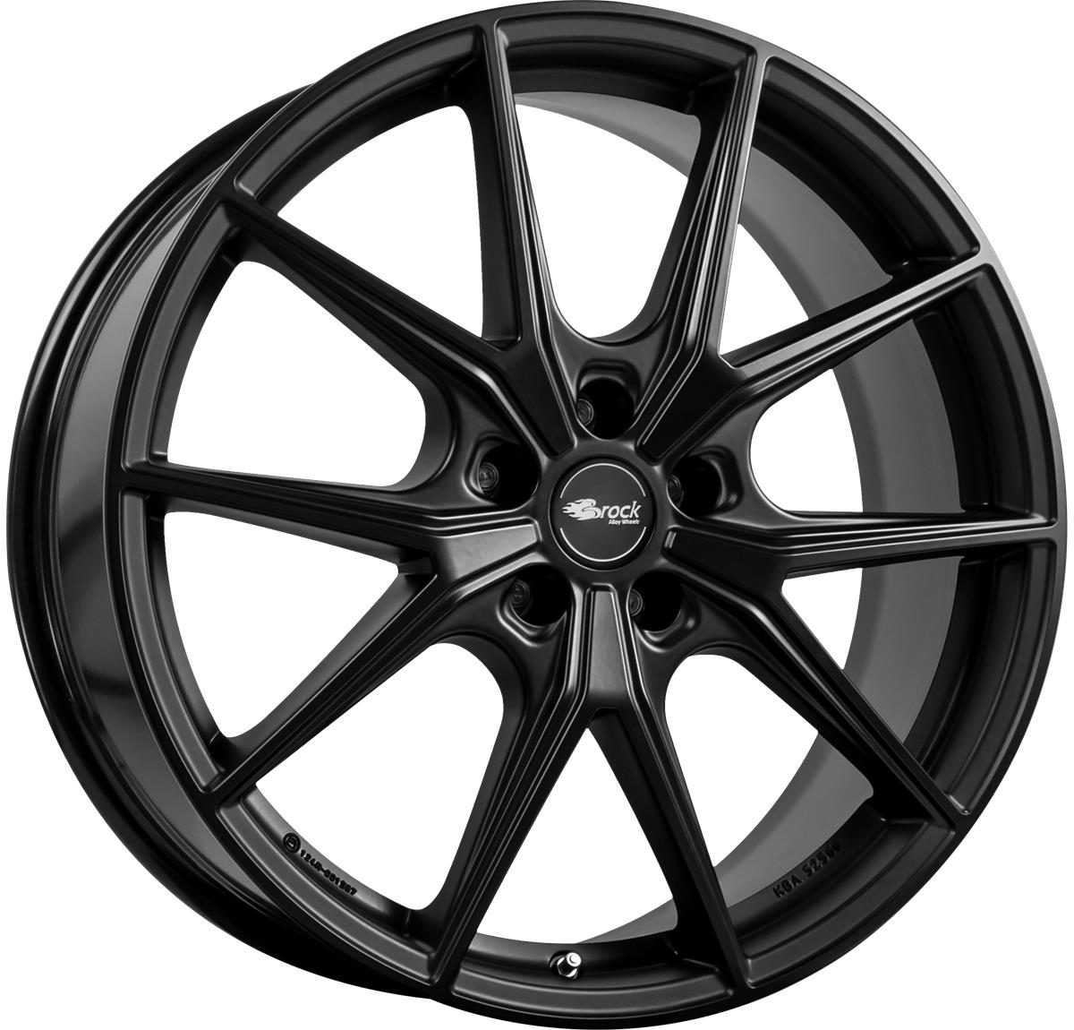 Diski R20 5x130 J9 ET50 Brock B40 Satin Black Matt (SBM)