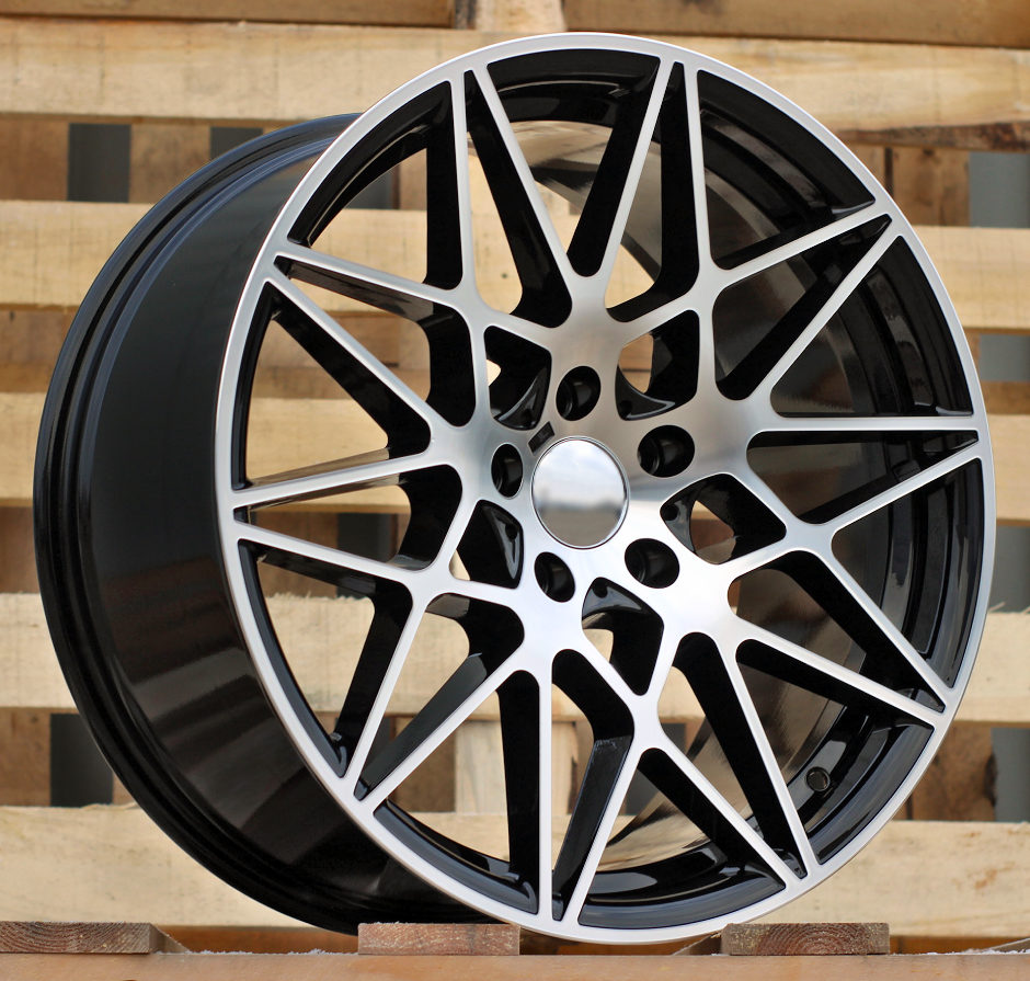 Diski R18 5x120 J8.5 ET35 RACINGLINE B5167 BMW Black Polished (Rear+Front)