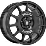 Diski R18 5×120 J8 ET45 Sparco Terra Matt Black White Lettering