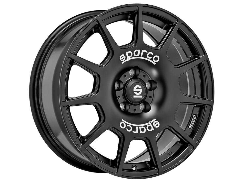 Diski R18 5x120 J8 ET45 Sparco Terra Matt Black White Lettering