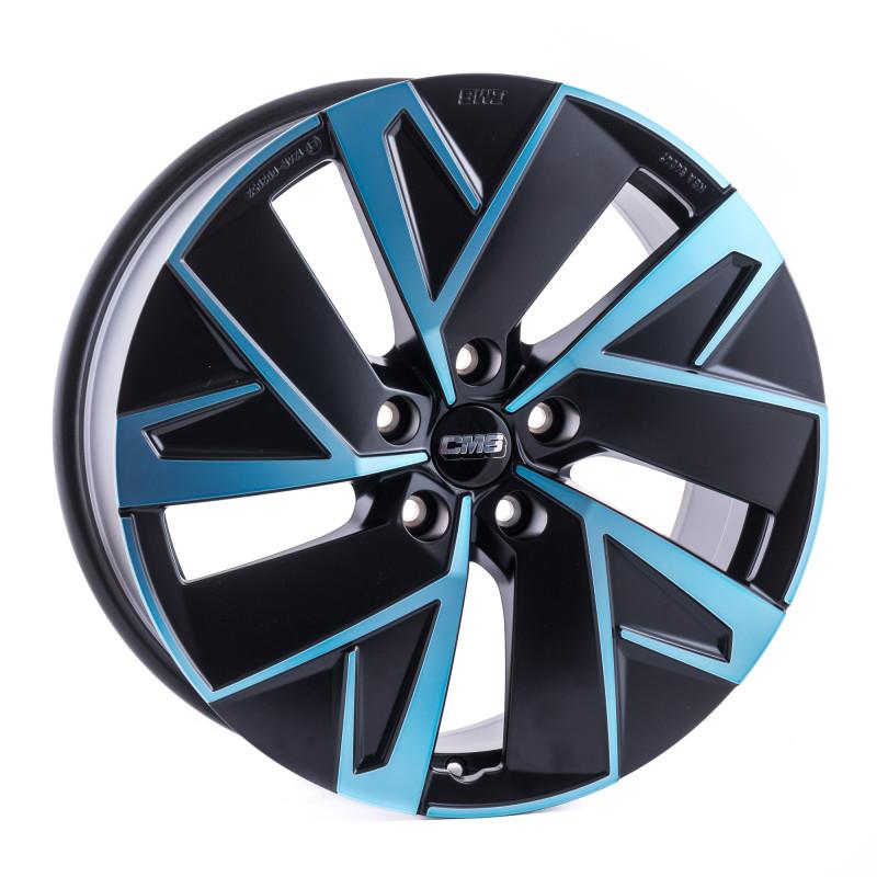 Diski R19 5x112 J8 ET45 CMS C32-AERO Diamond Black Blue