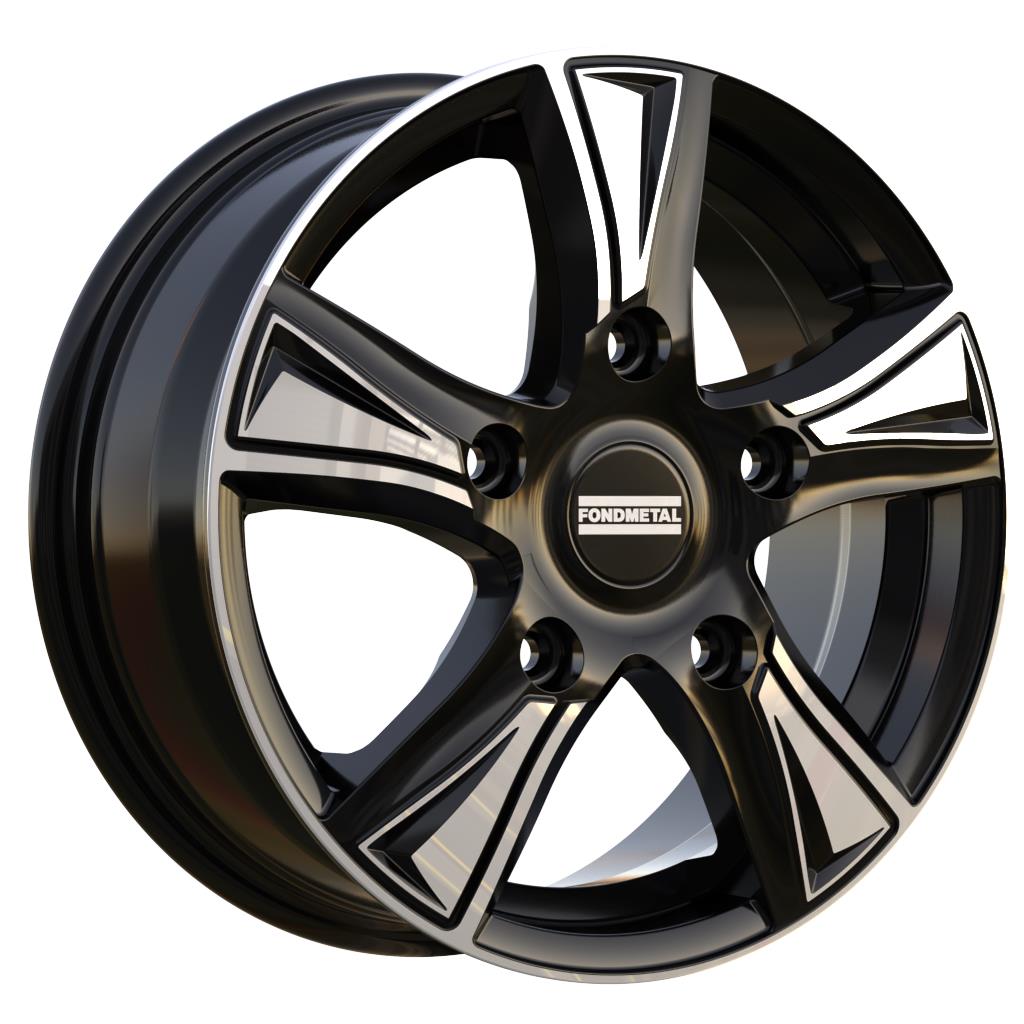 Diski R16 5x108 J6.5 ET42 Fondmetal PRO1 Glossy Black Machined