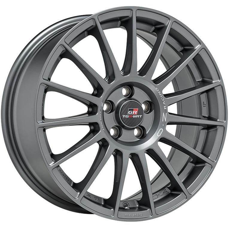 Diski R17 5x100 J7.5 ET44 OZ Racing Superturismo TGR-WRT Matt Graphite + Silver Lettering