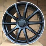 Diski R20 5×112 J8.5 ET38 RACINGLINE BK913 MERCEDES Black Half Matt +Polished Lip (Rear+Front)