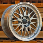 Diski R17 5×112 J7.5 ET35 RACINGLINE A1025 Silver +Polished Lip