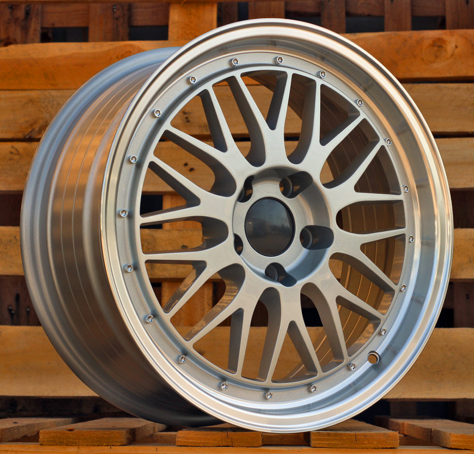 Diski R17 5x112 J7.5 ET35 RACINGLINE A1025 Silver +Polished Lip