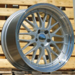 Diski R19 5×120 J9.5 ET20 RACINGLINE BK848 BMW Silver +Polished Lip (Rear+Front)