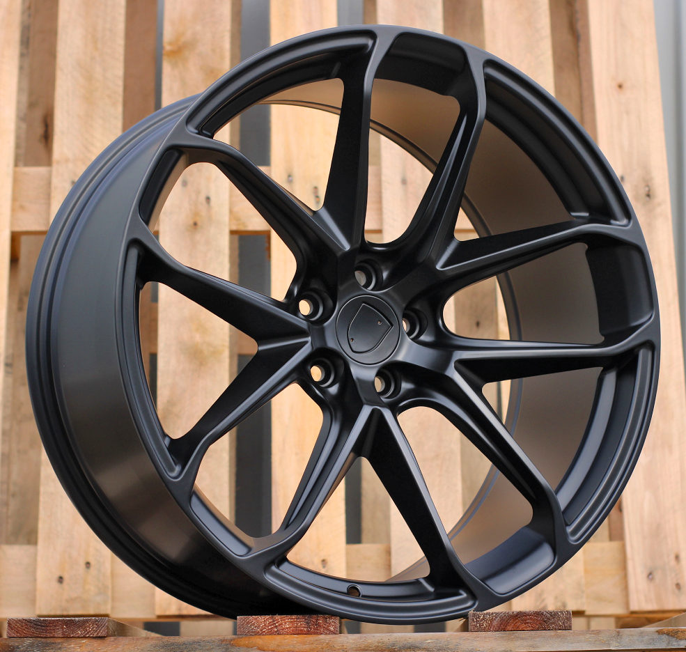 Diski R21 5x112 J9.5 ET26 RACINGLINE Y5985B PORCHE Black Half Matt (Rear+Front)