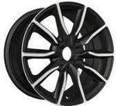 Diski R15 5x114.3 J6.5 ET40 RACINGLINE LU263 Black Polished Half Matt