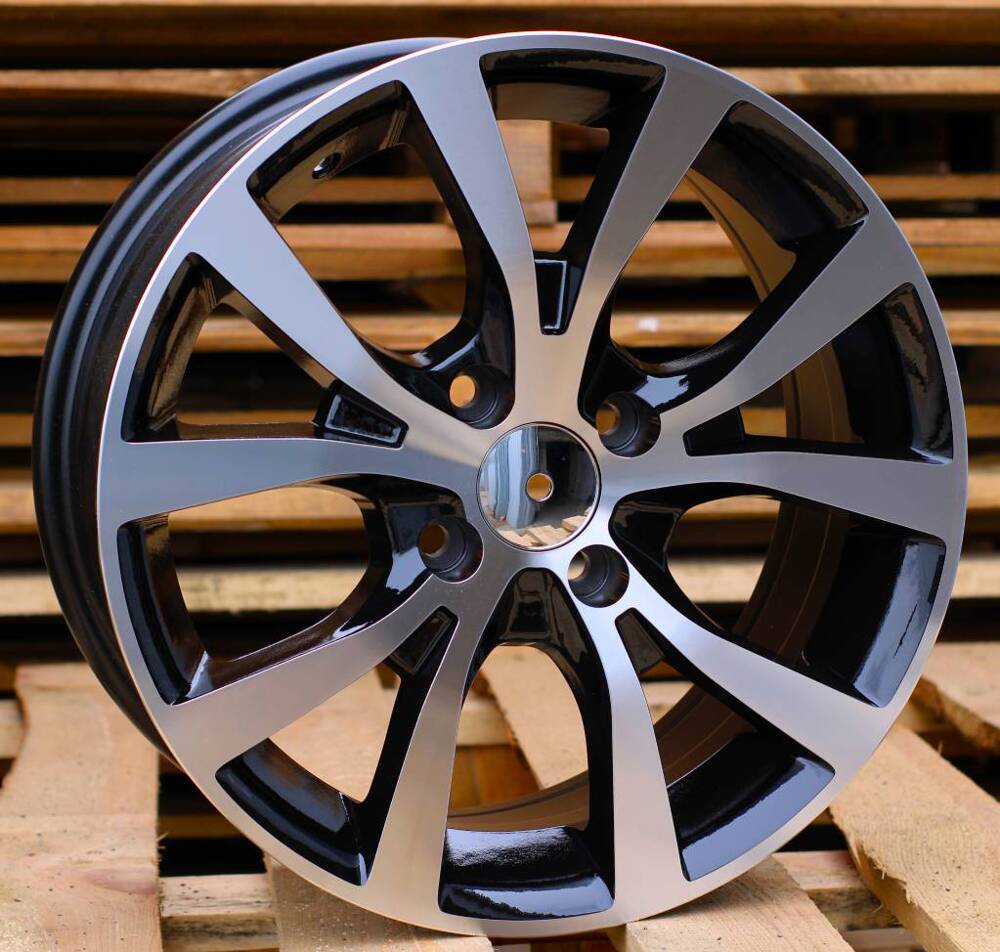 Diski R15 4x100 J6.5 ET40 RACINGLINE BK715 HYUNDAI Black Polished