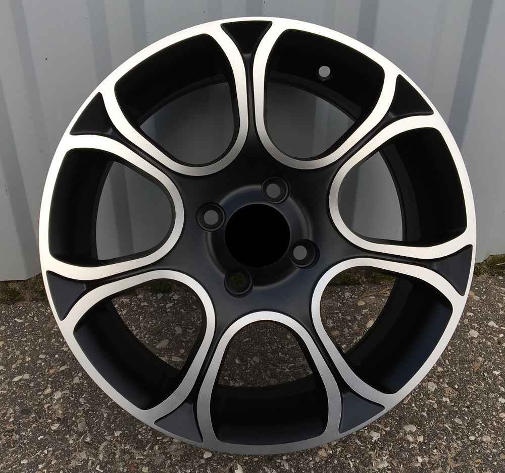 Diski R15 4x98 J6 ET35 RACINGLINE B5164 FIAT Black Polished