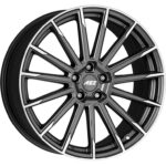 Diski R20 5×112 J9 ET35 AEZ Atlanta Graphite matt/polished