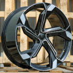 Diski R20 5×112 J9 ET30 RACINGLINE Y1201 AUDI Black Polished