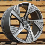 Diski R22 5×112 J9.5 ET36 RACINGLINE I5639 AUDI Grey Polished Half Matt