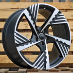 Diski R22 5×112 J9.5 ET36 RACINGLINE I5639 AUDI Black Polished Half Matt