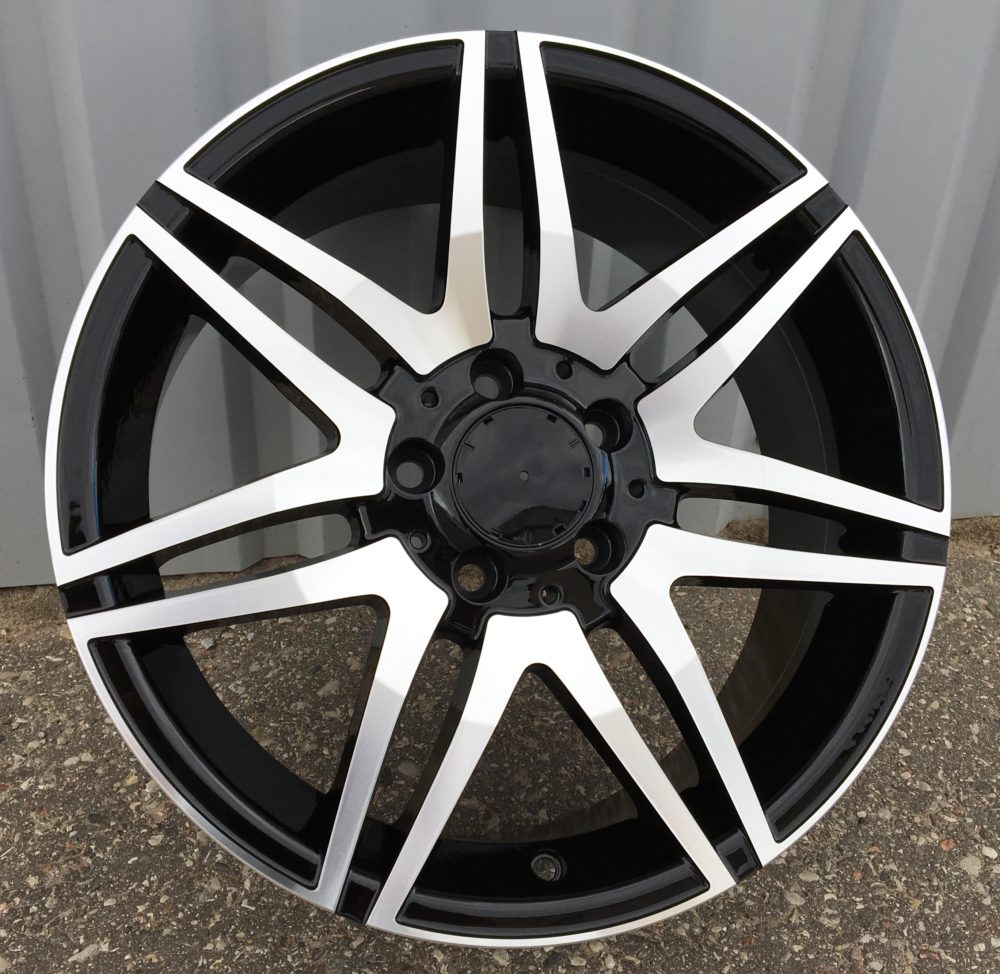 Diski R17 5x112 J7.5 ET47 RACINGLINE BY274 MERCEDES Black Polished