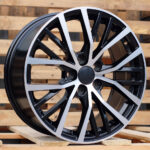 Diski R17 5×112 J7.5 ET45 RACINGLINE BK952 VW Black Polished