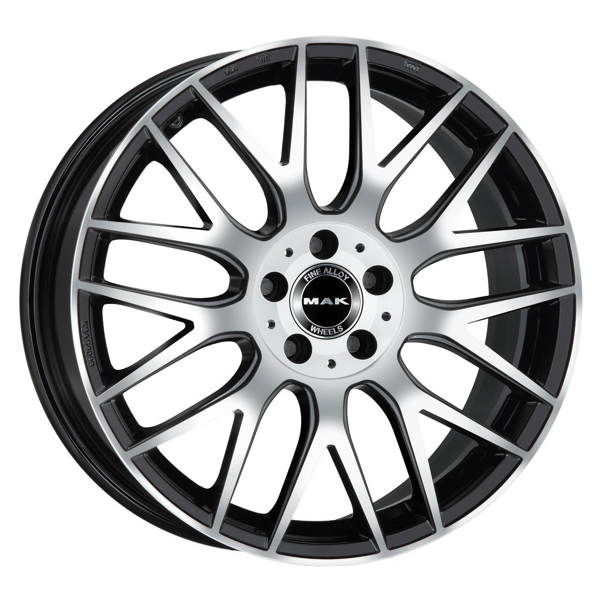 Diski R17 5x112 J7.5 ET48 MAK Arrow Black Mirror