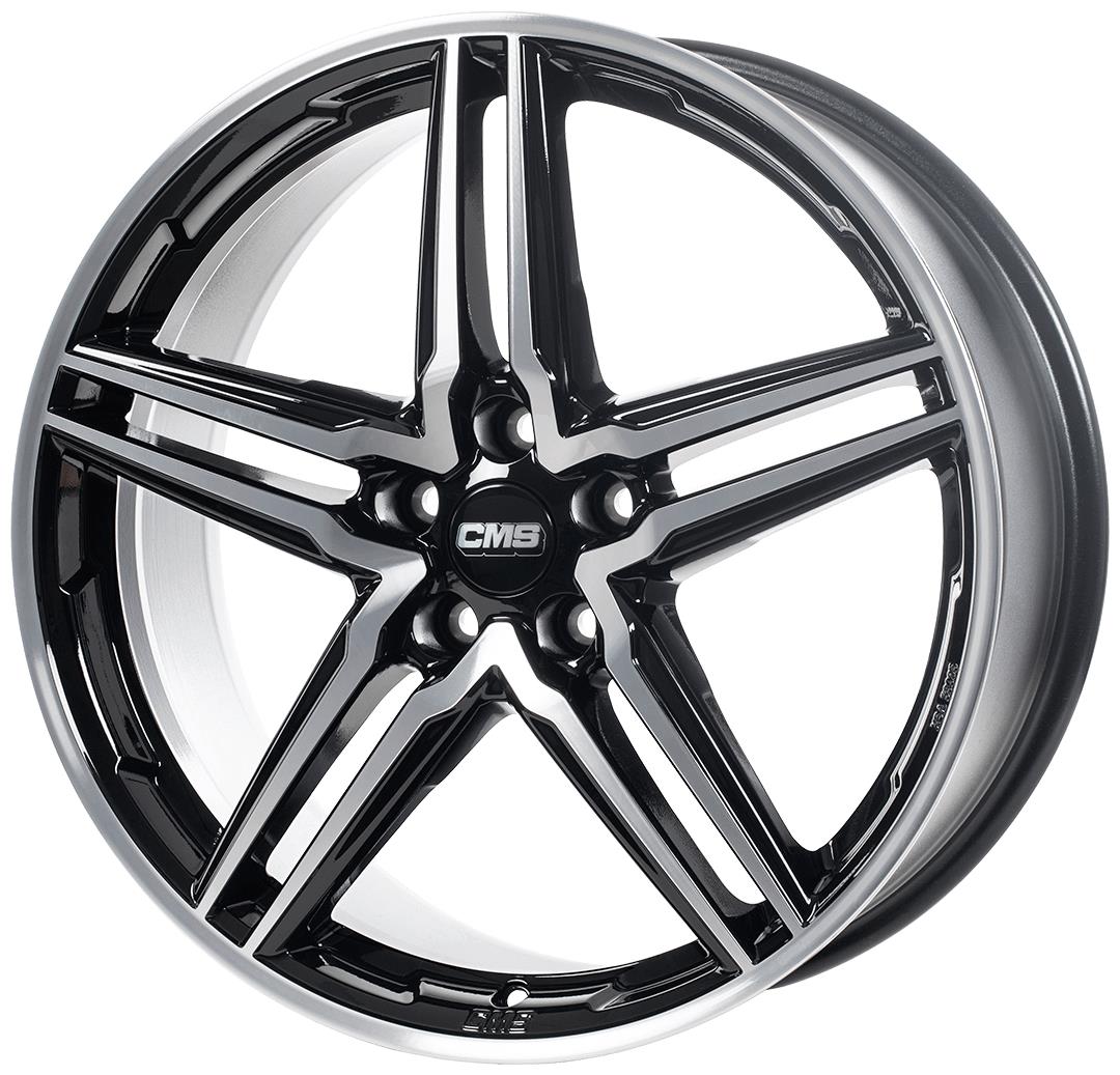 Diski R17 5x112 J7.5 ET52 CMS C29 Diamond Black Gloss