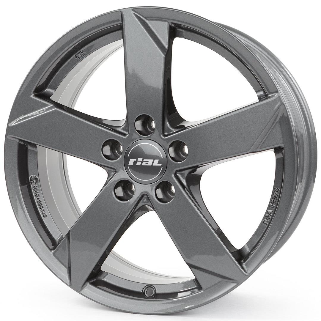 Diski R16 5x105 J6.5 ET39 Rial Kodiak Graphite