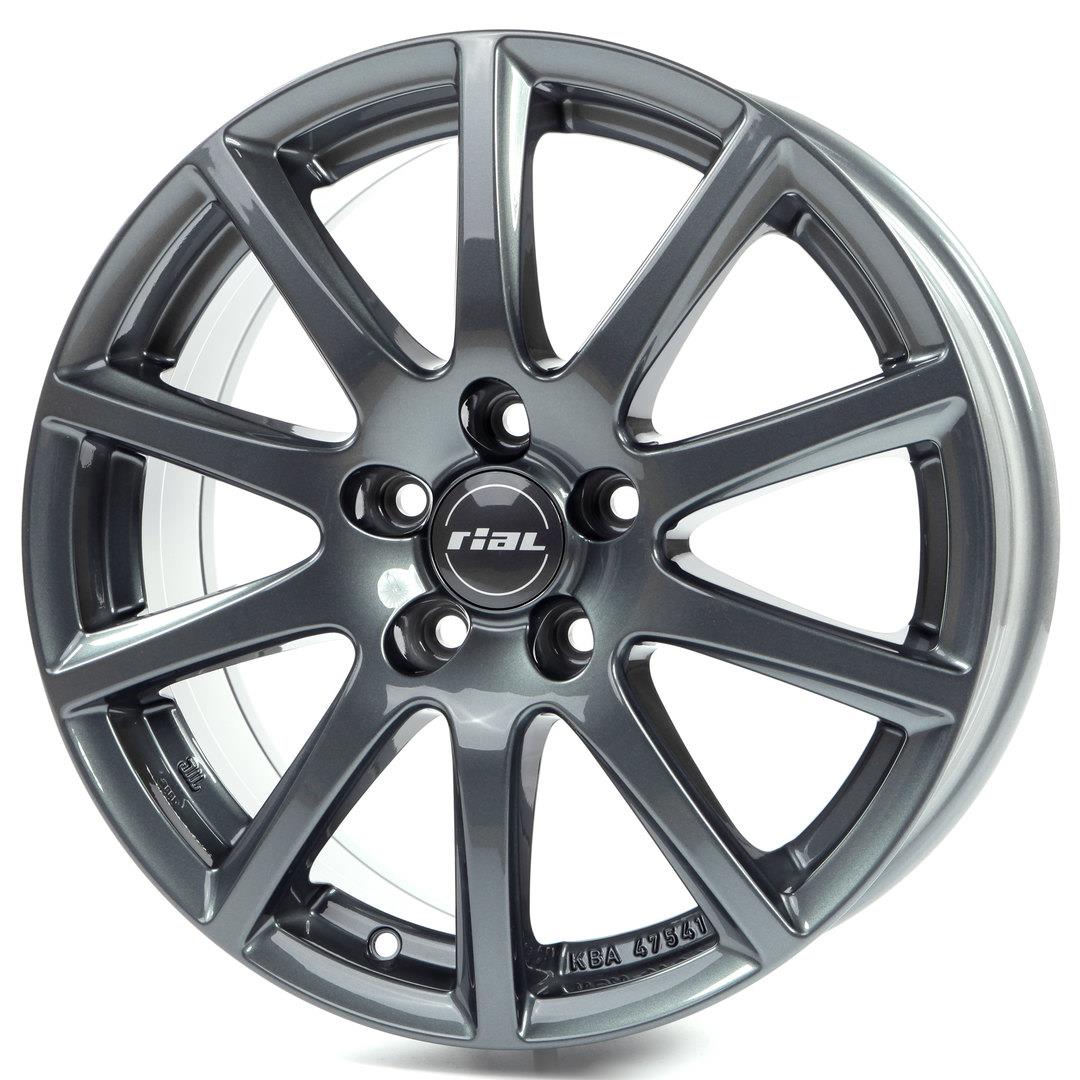 Diski R16 5x112 J6.5 ET41 Rial Milano titanium