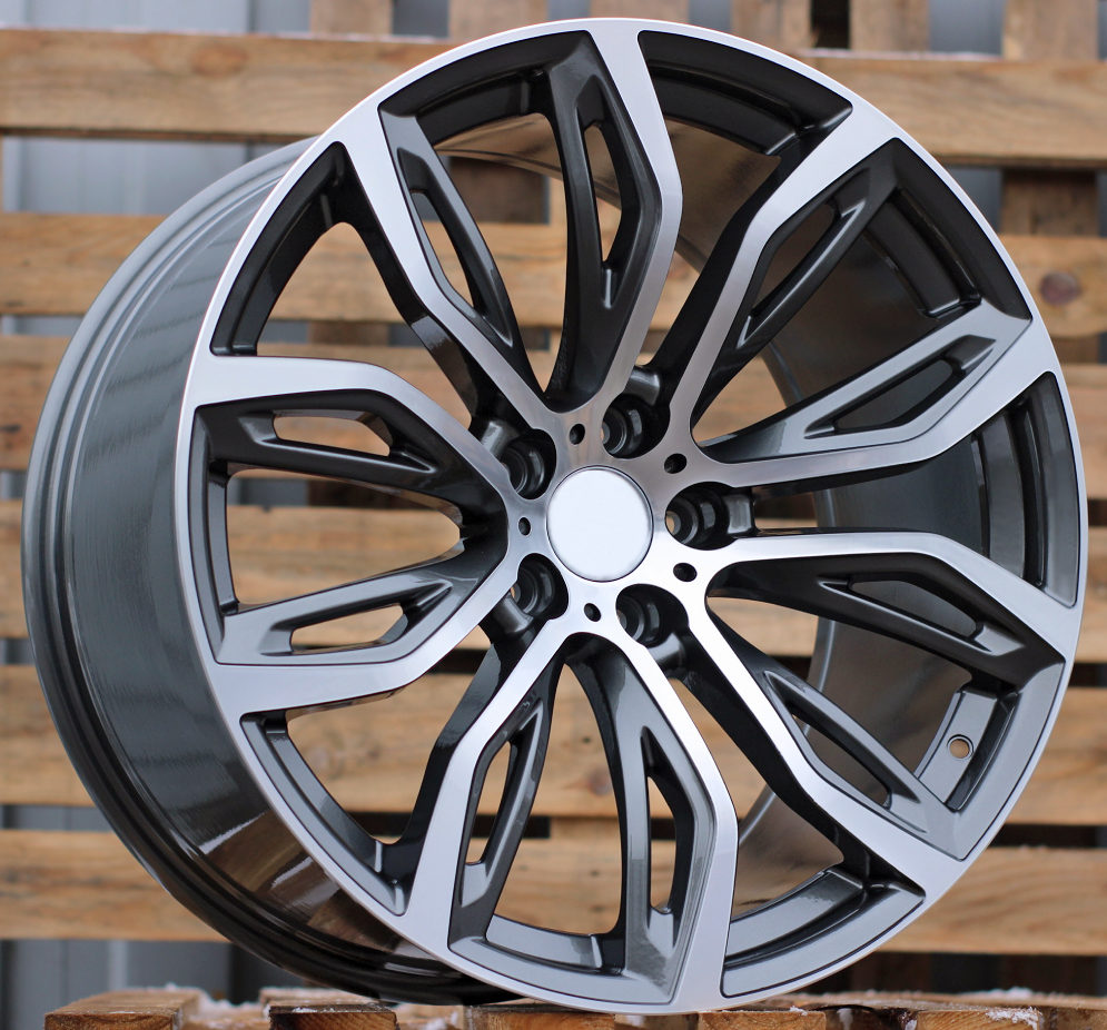 Diski R21 5x120 J10.5 ET45 RACINGLINE A5040 BMW Grey Polished (Rear+Front)