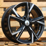 Diski R18 5×112 J7.5 ET51 RACINGLINE Y1241 SKODA Black Polished