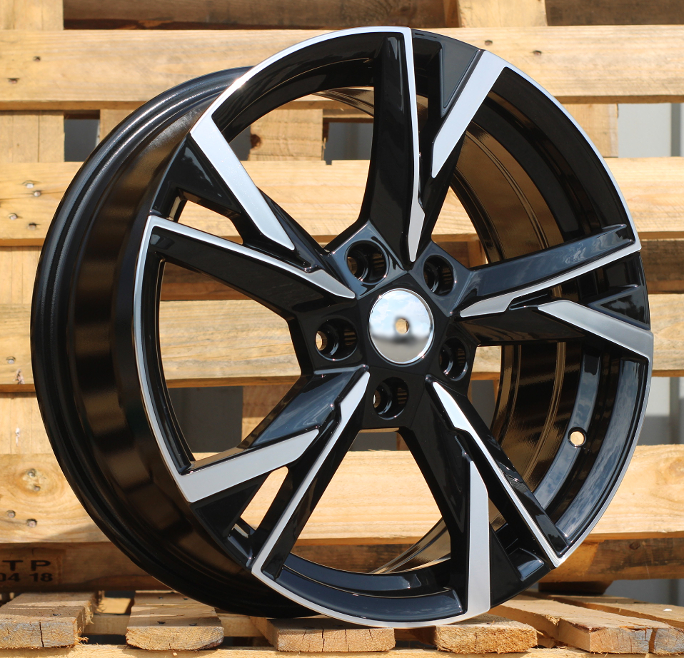 Diski R18 5x112 J7.5 ET51 RACINGLINE Y1241 SKODA Black Polished