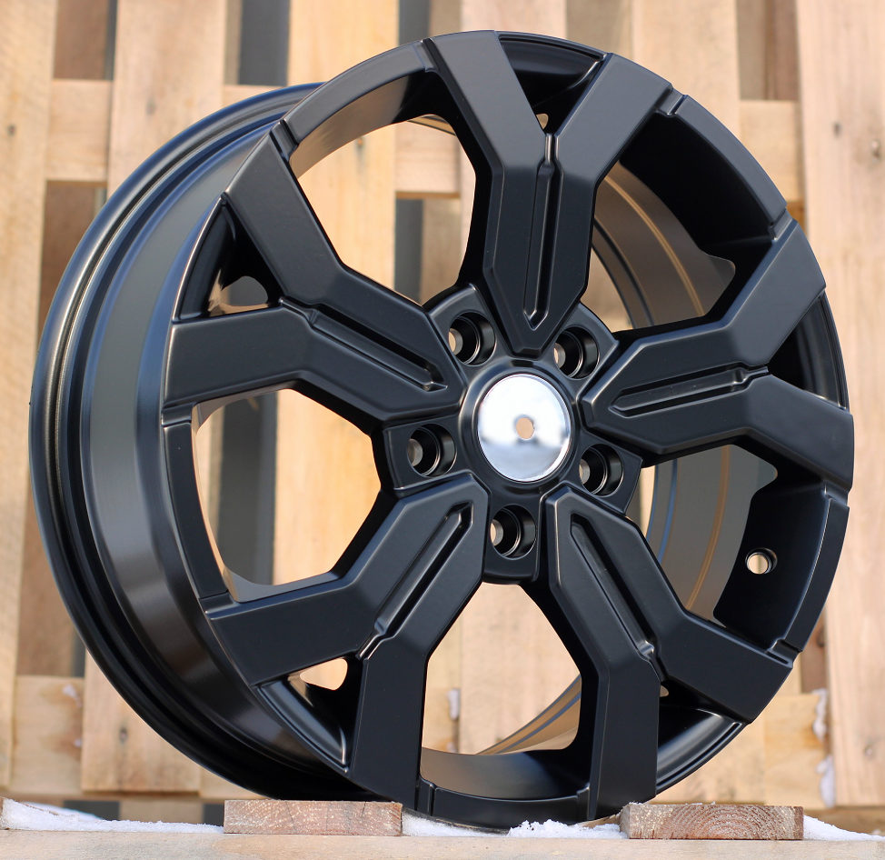 Diski R16 5x114.3 J6.5 ET50 RACINGLINE B1110 DACIA Black Half Matt