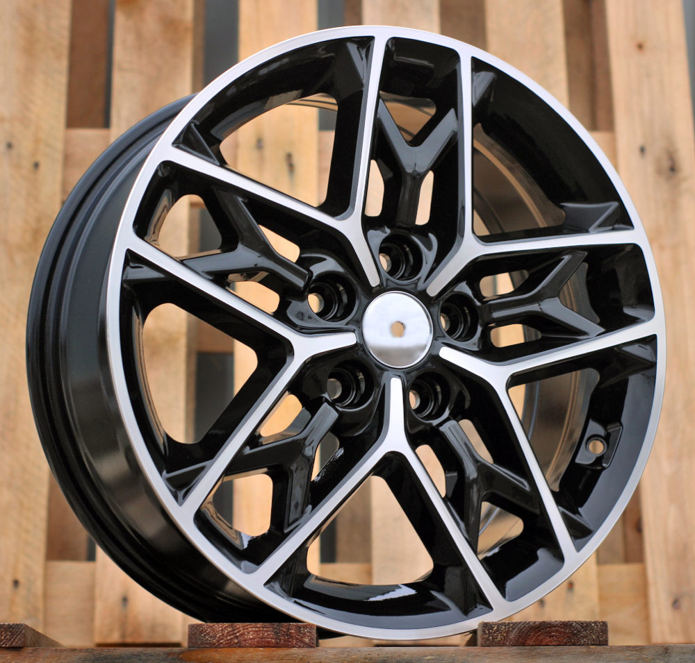 Diski R17 5x114.3 J7 ET48 RACINGLINE B5567 KIA Black Polished