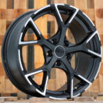 Diski R17 5×112 J7.5 ET42 RACINGLINE 3S5997 AUDI Black Polished Half Matt