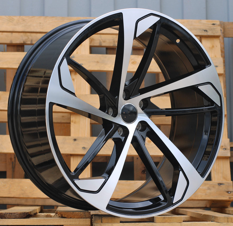 Diski R18 5x112 J8 ET39 RACINGLINE XE139 AUDI Black Polished