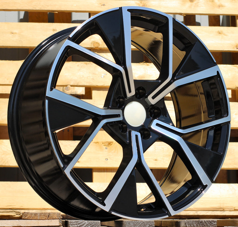 Diski R19 5x112 J8.5 ET38 RACINGLINE Y1196 VW Black Polished