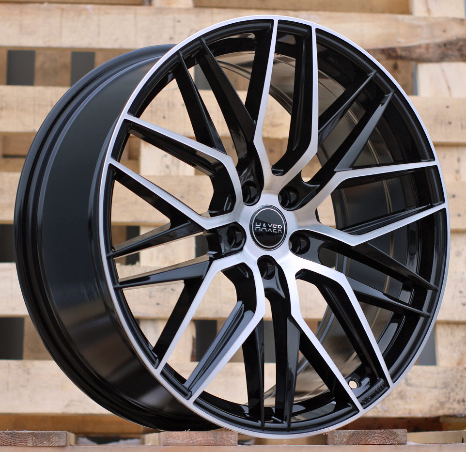 Diski R18 5x112 J8 ET40 HAXER HX035 Black Polished