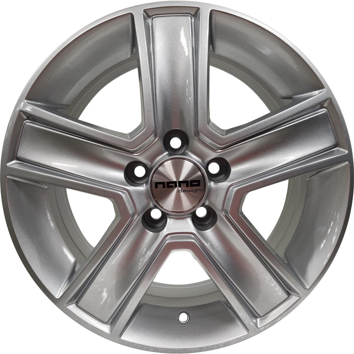 Diski R16 5x130 J6.5 ET55 Nano BK473 Silver