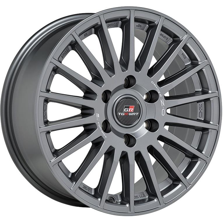 Diski R18 6x139.7 J8 ET50 OZ Racing Rally Desert TGR-WRT Matt Graphite + Silver Lettering