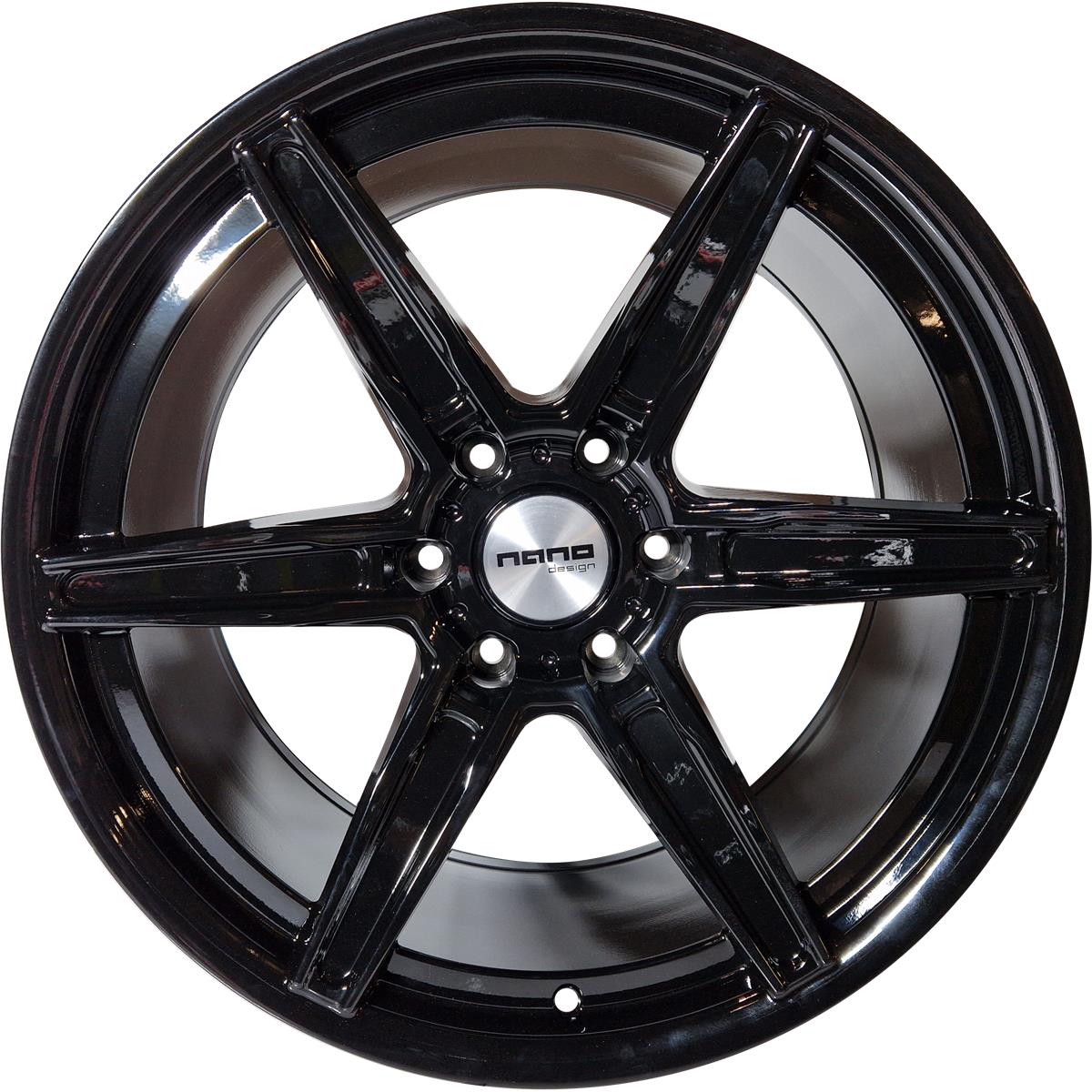 Diski R20 6x139.7 J9.5 ET12 Nano 5774 Glossy Black