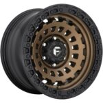 Diski R17 5×114.3 J8 ET38 Fuel D634 Zephyr Matte Bronze Black Bead Ring