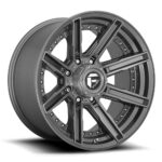 Diski R20 6×139.7 J9 ET1 Fuel D710 Rogue Platinum Brushed Gun Metal Tinted Clear