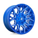 Diski R20 6×139.7 J9 ET1 Fuel D770 Twitch Anodized Blue Milled