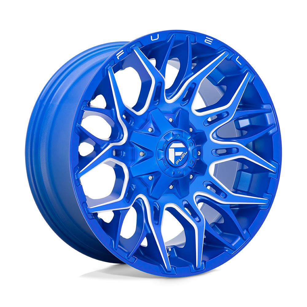 Diski R20 6x139.7 J9 ET1 Fuel D770 Twitch Anodized Blue Milled