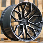 Diski R20 5×112 J9 ET30 HAXER HX015F Black Polished