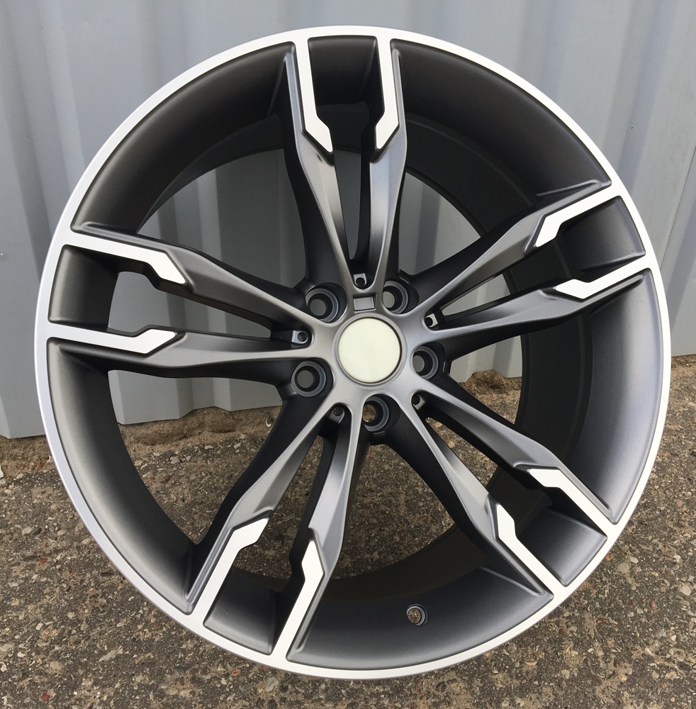 Diski R17 5x120 J8 ET34 RACINGLINE B1257 BMW Grey Polished