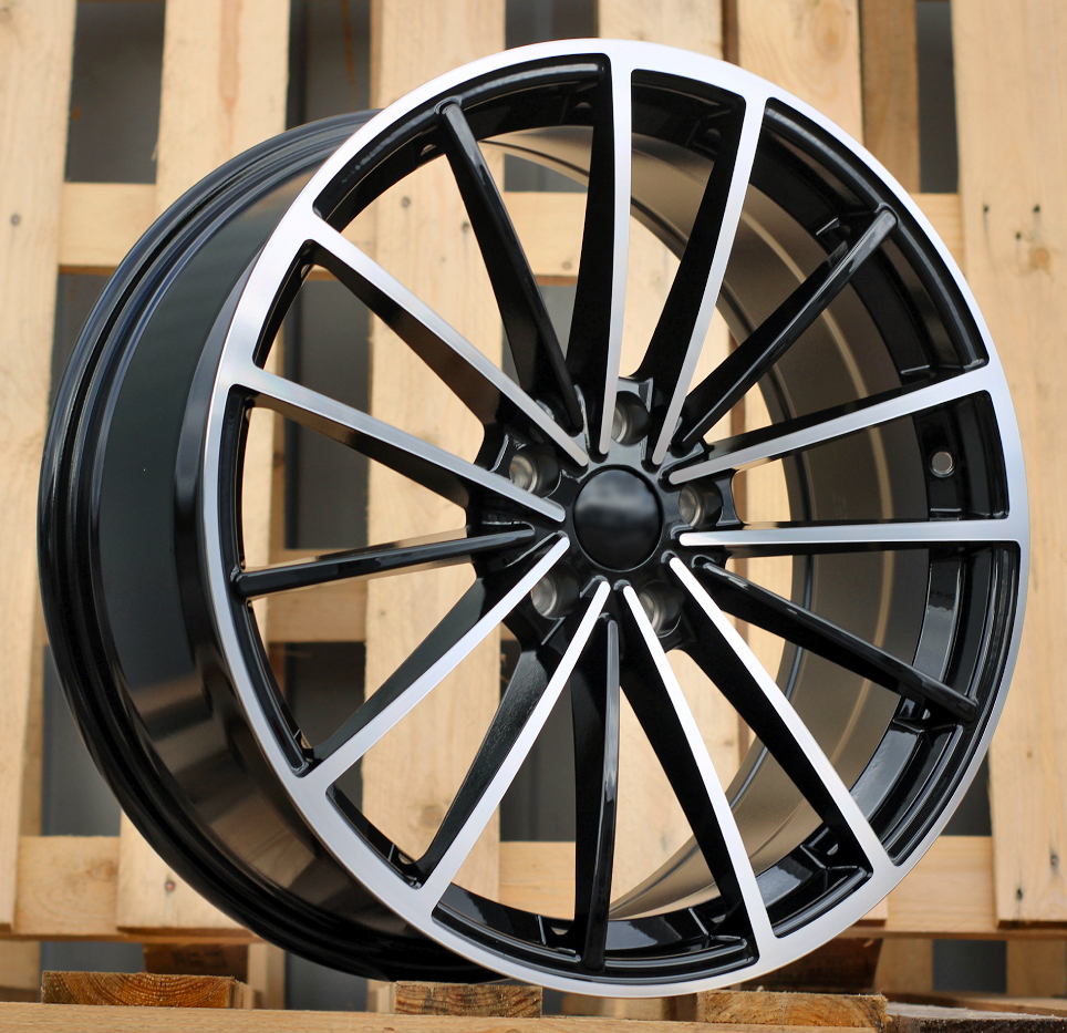 Diski R19 5x112 J8 ET45 RACINGLINE I0383 VW Black Polished