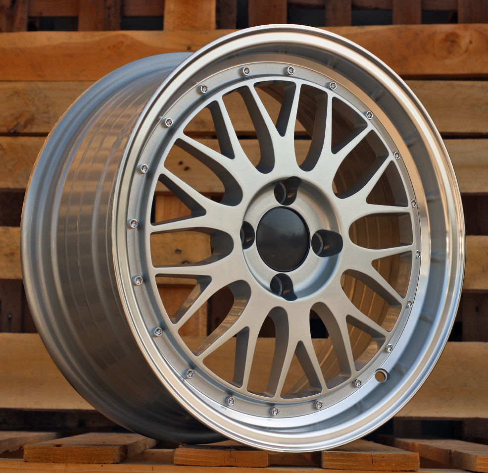 Diski R15 4x100 J6.5 ET35 RACINGLINE A1025 Silver +Polished Lip