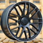 Diski R18 5×112 J8 ET45 RACINGLINE B1268 MERCEDES Black Half Matt +Polished Lip (Rear+Front)