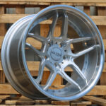 Diski R18 5×120 J8.5 ET20 HAXER SSA01 Silver +Polished Lip (Rear+Front)