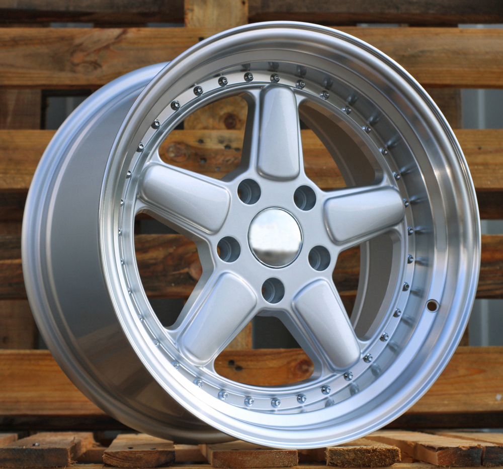 Diski R17 5x120 J7.5 ET30 RACINGLINE 7961F BMW Silver +Polished Lip (Rear+Front)